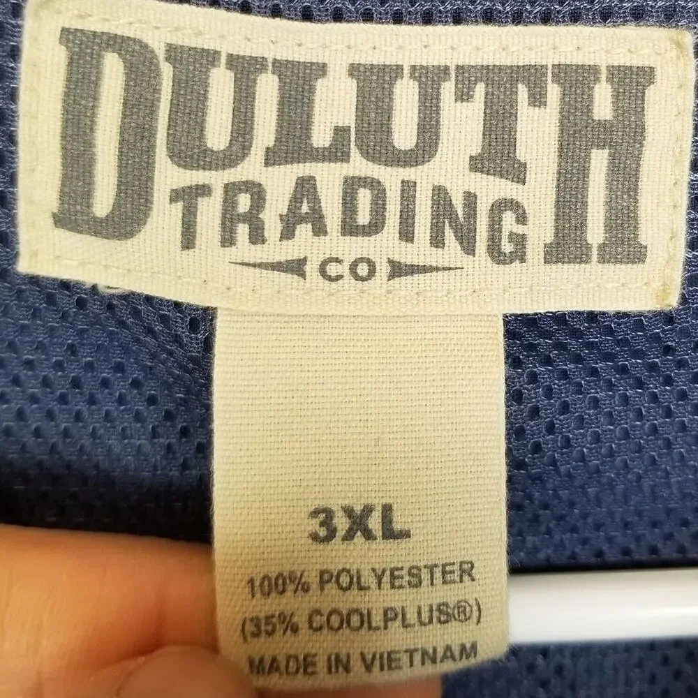 Duluth Trading Co Mens Vented Shirt 3XL Gorpcore Utility Outdoor Camping Fishing